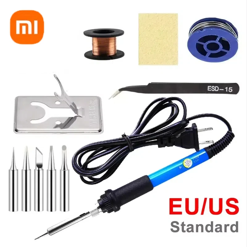 Xiaomi Justable Temperature Electric Soldering Iron 220V/110V 60W Electric Soldering Iron Set Welding Solder Repair Tool