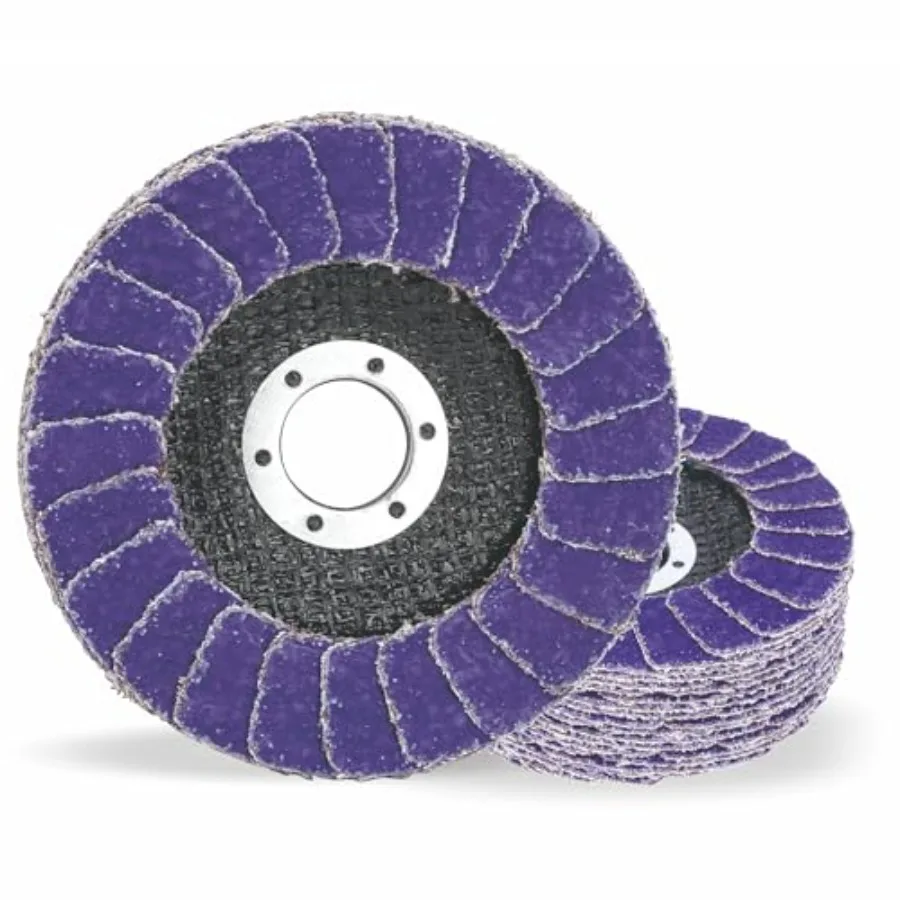 Premium Ceramic Type 29 Flap Discs 36+ Grit 4 1/2 x 7/8-Inch Grinding Wheels for Stainless Steel Sheet Metal 4.5" x 7/8" Sandin