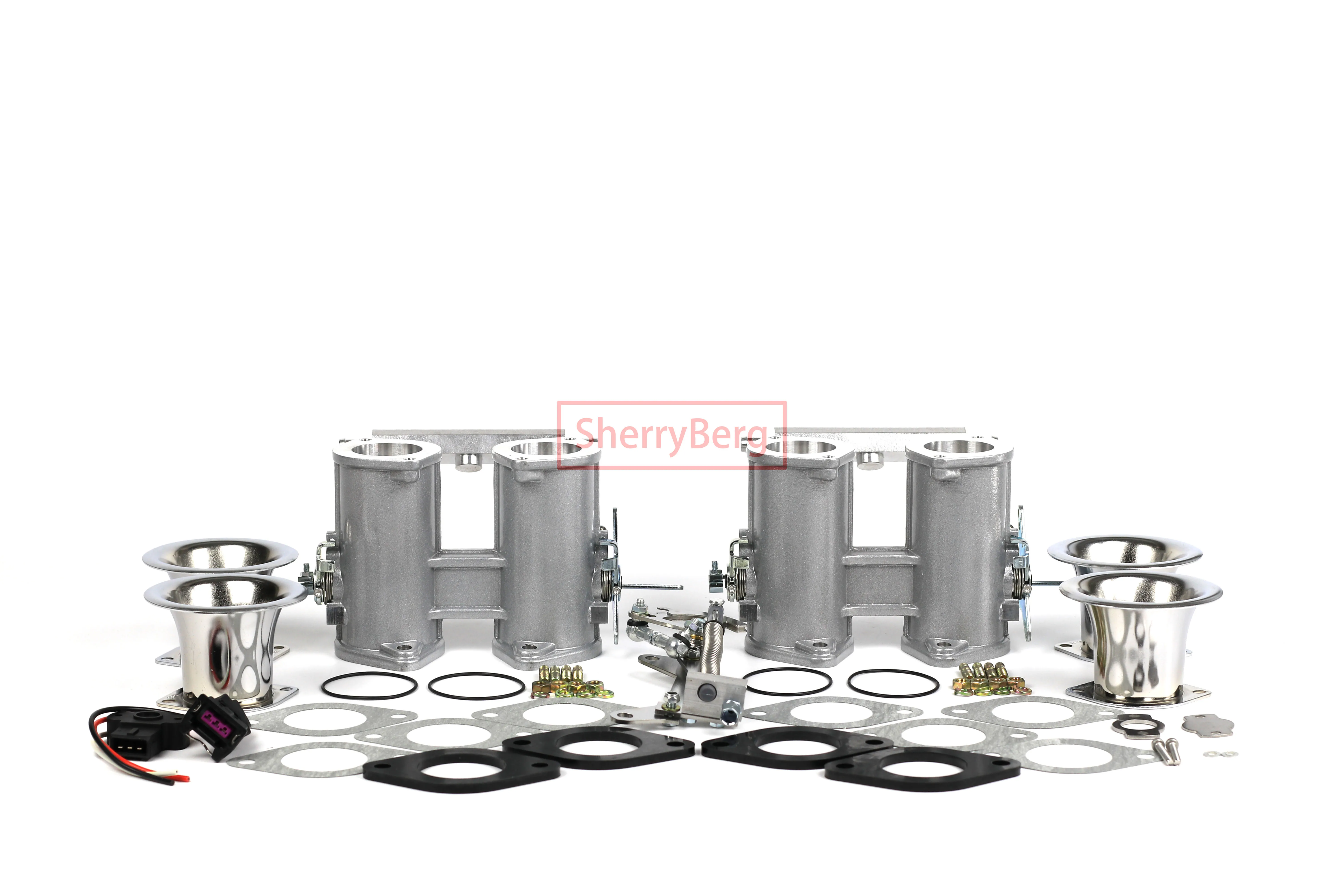 

SherryBerg 42Dcoe 42 Dcoe 42mm Bore Throttle Injection Body +Linkage+TPS+Air Horns +Base for Weber/Dellorto/Solex DCOE/DHLA Carb