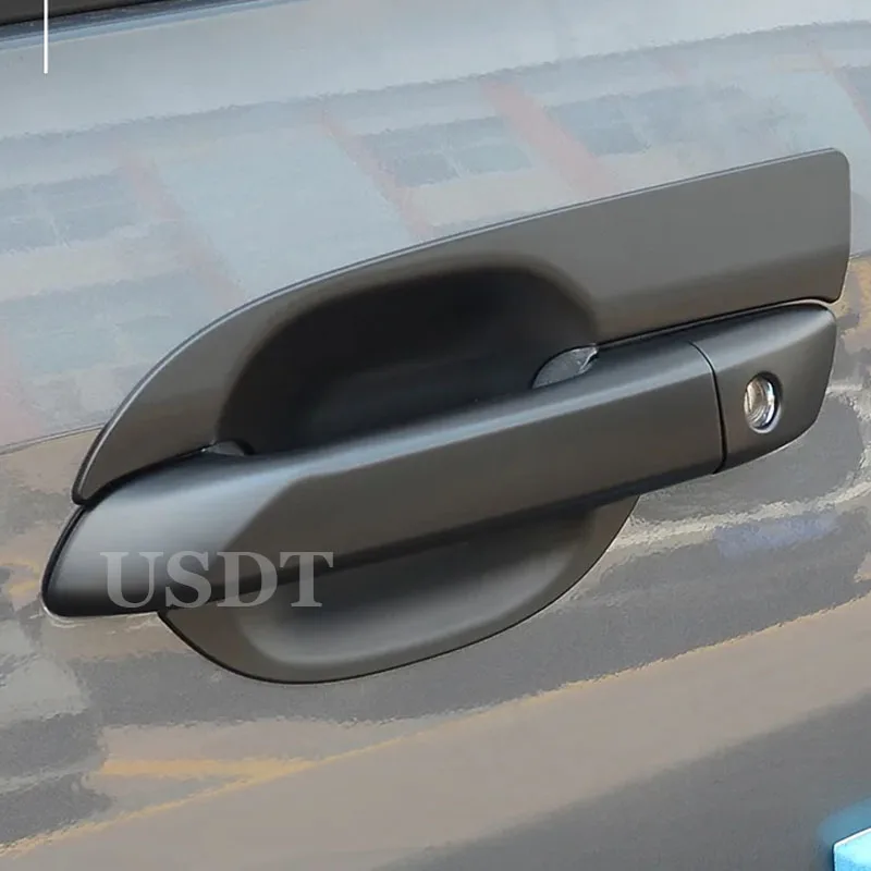 Matte Black Exterior Protector Frame Accessories For Isuzu D-MAX DMAX 2021 2022 2023 2024 Door Handle Trim External Protective