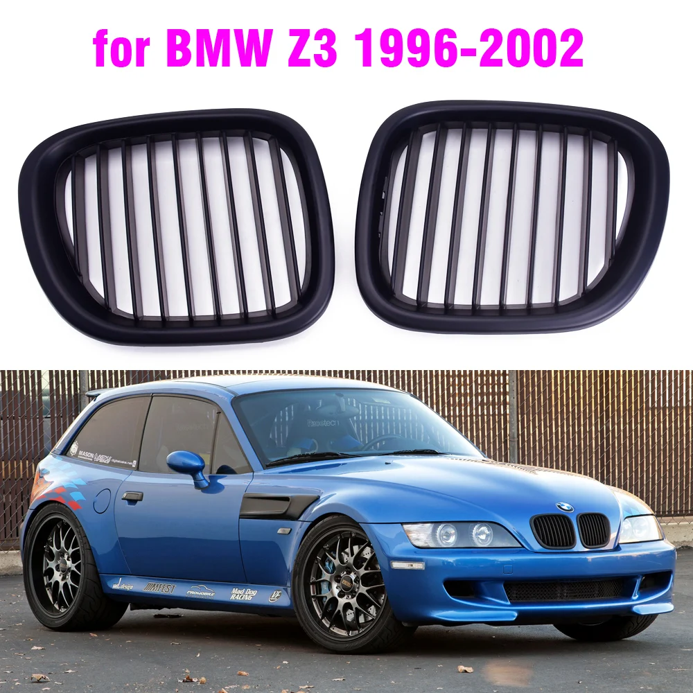 Car Replacement Front Bumper Kidney Grill For BMW Z3 E36 1996-2002 Single Line Grille Auto Exterior Parts