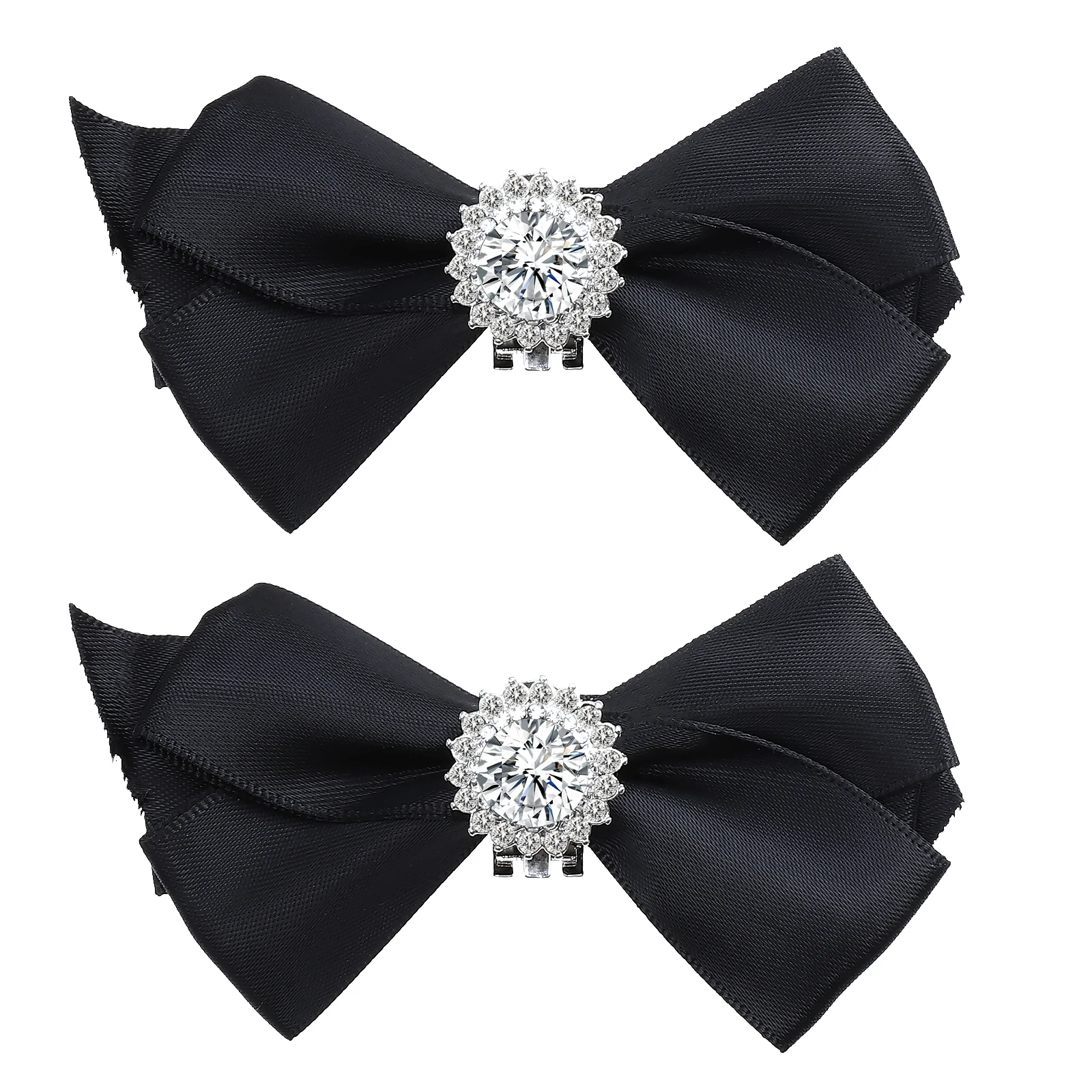

Bowknot Shiny Rhinestone Buckle Decorations Wedding Bridal Detachable Fashion Stylish Eye-Catching Party Accessory Wedding
