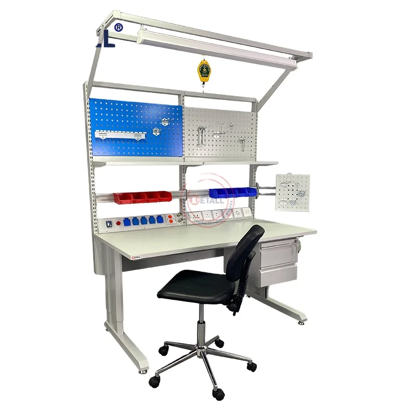 

ESD Anti-static Laboratory Use Adjustable Lab Furniture for Technician Dental Woodworker Professional Workbench Workstation