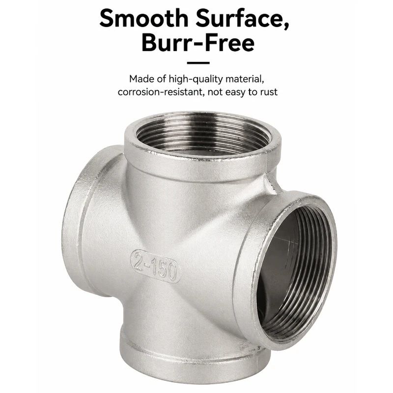 BSP Male+Female Threaded 3 4 5 Way Tee Y X Pipe Fitting 1/4