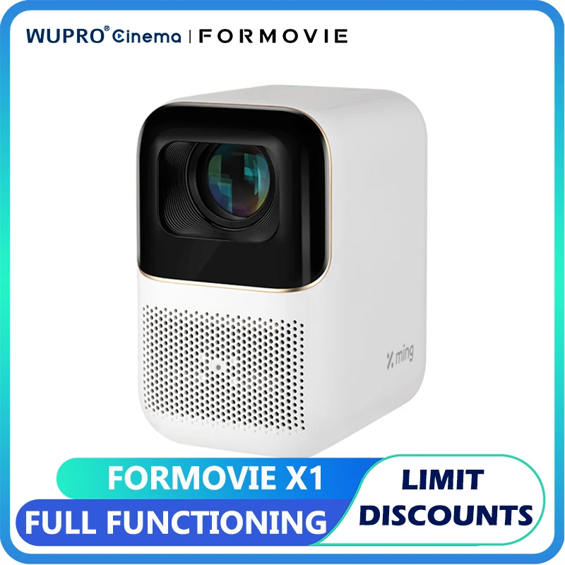 Formovie Xming Mini Q1 Pro Projector 500ANSI Lumens 1080P Full HD Portable For Home Theater Auto Focus Outdoor Smart Cinema