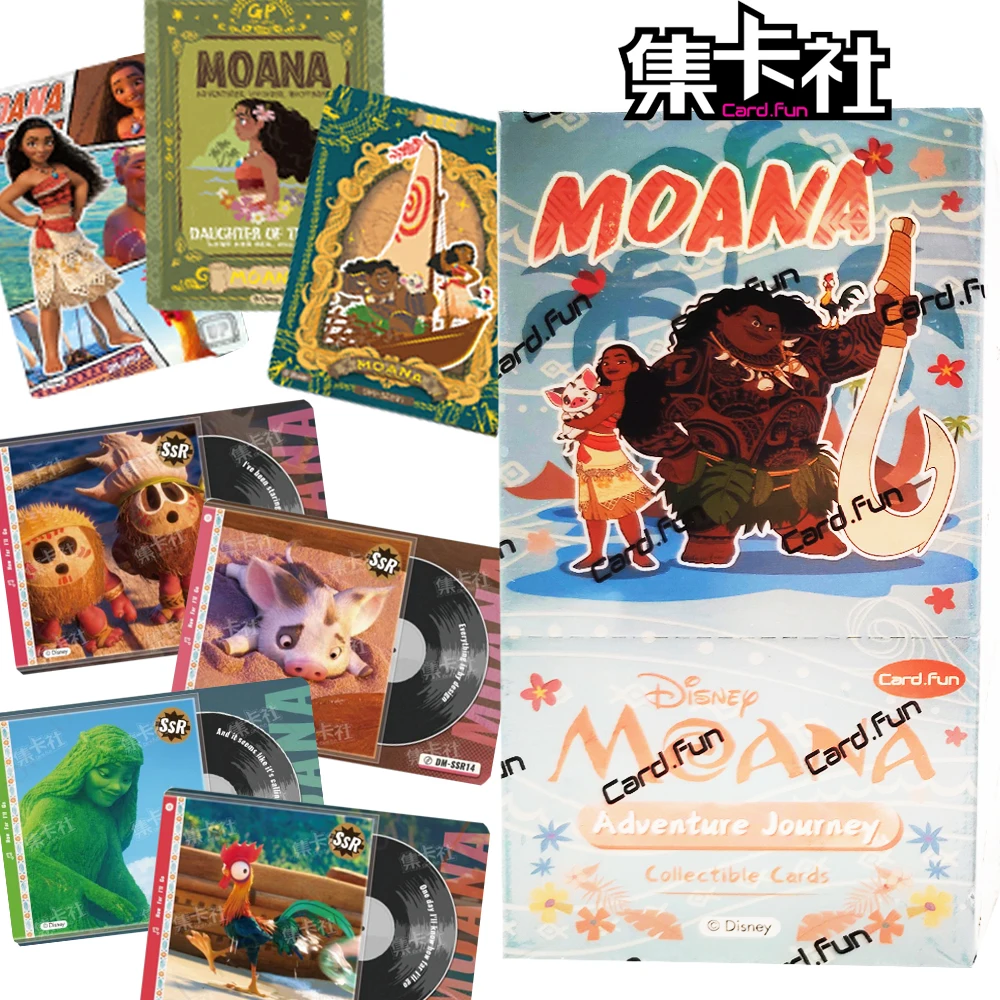 

CARDFUN Moana Collection Cards Disney Action Adventure Animation Characters Retro Poster GP Cards Children Birthday Toys Gifts