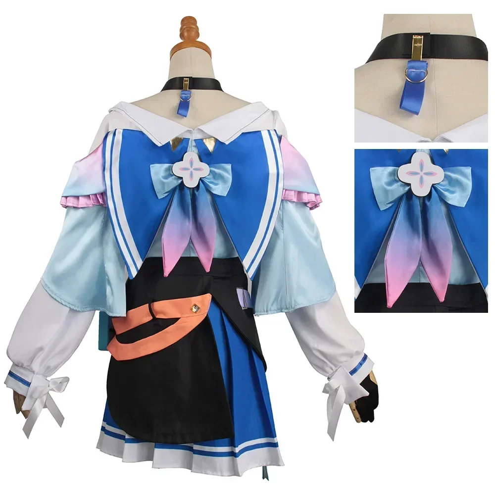 Game Honkai Star Rail March 7th Cosplay Costumes With Pink Wig JK Uniform Outfit Halloween Party Women Cosplay Props Suit