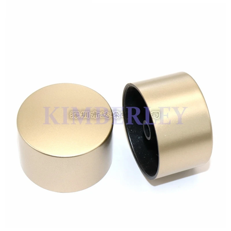 2 Piece 39×24MM Plastic Potentiometer Knob Oil Spray Golden Knob Power Amplifier Sound Volume Adjustment Knob