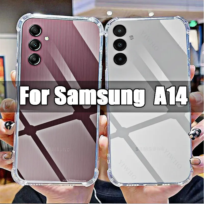 For Samsung Galaxy A14 Clear Phone Soft Case TPU Transparent for Sumsung A 14 6.6