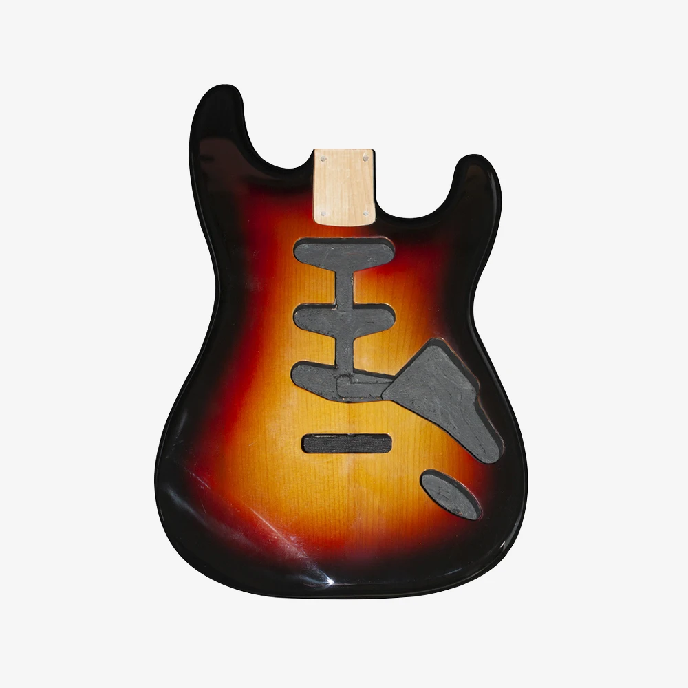 ST Guitar Body Alder Material S-S-S High Gloss Sunset Stratocaster Style Electric Guitar Part DIY Custom