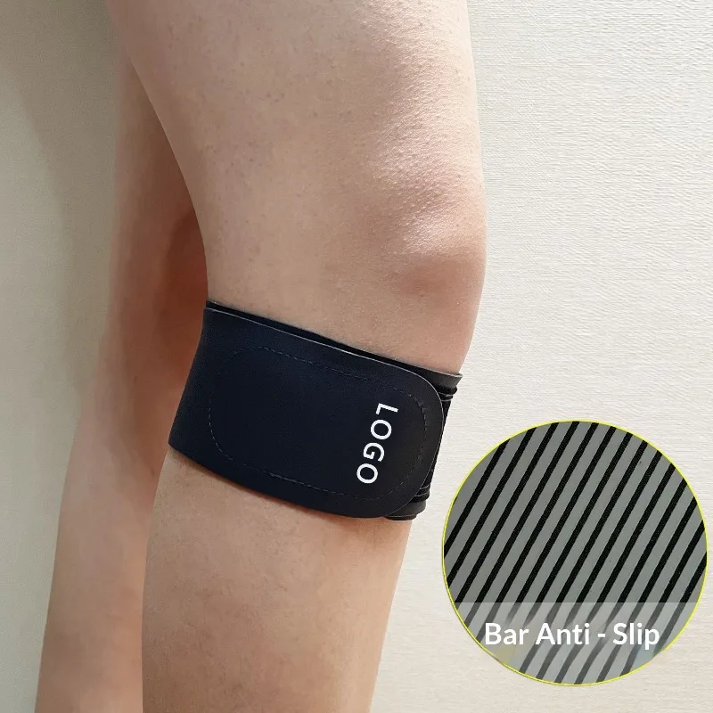 Knee Patella Stabilizer Band Bar Anti-Slip Interior Adjustable Wraparound Compression Strap for Jogging Hiking Climbing Knee Discomfort Relief Adult Men Women Outdoor Runners knee brace