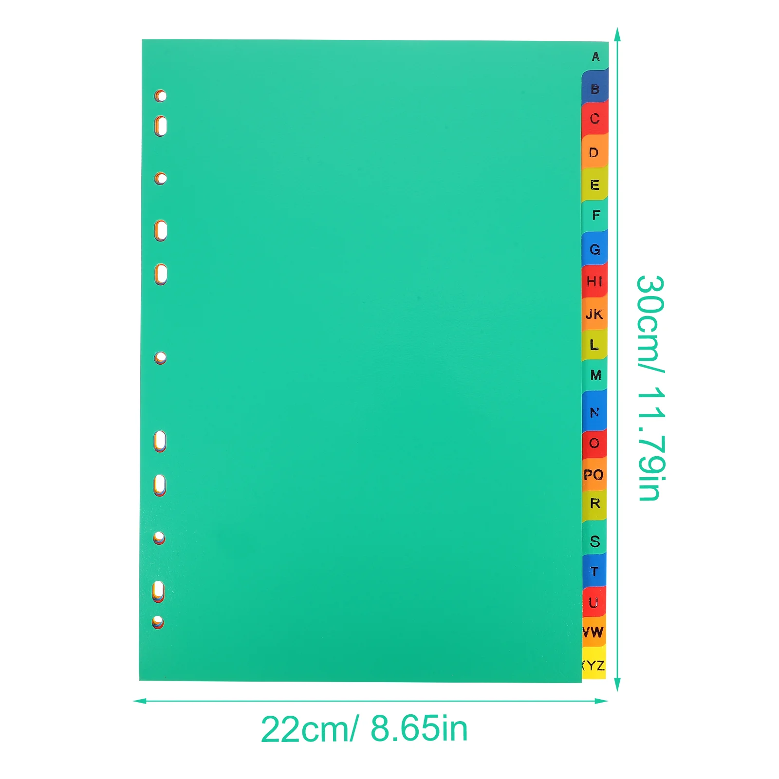 21 ชิ้น Notepads A4 แยกหลวมพลาสติกแบ่ง Binder Cassette Tabs ความงามเครื่องหมาย Office