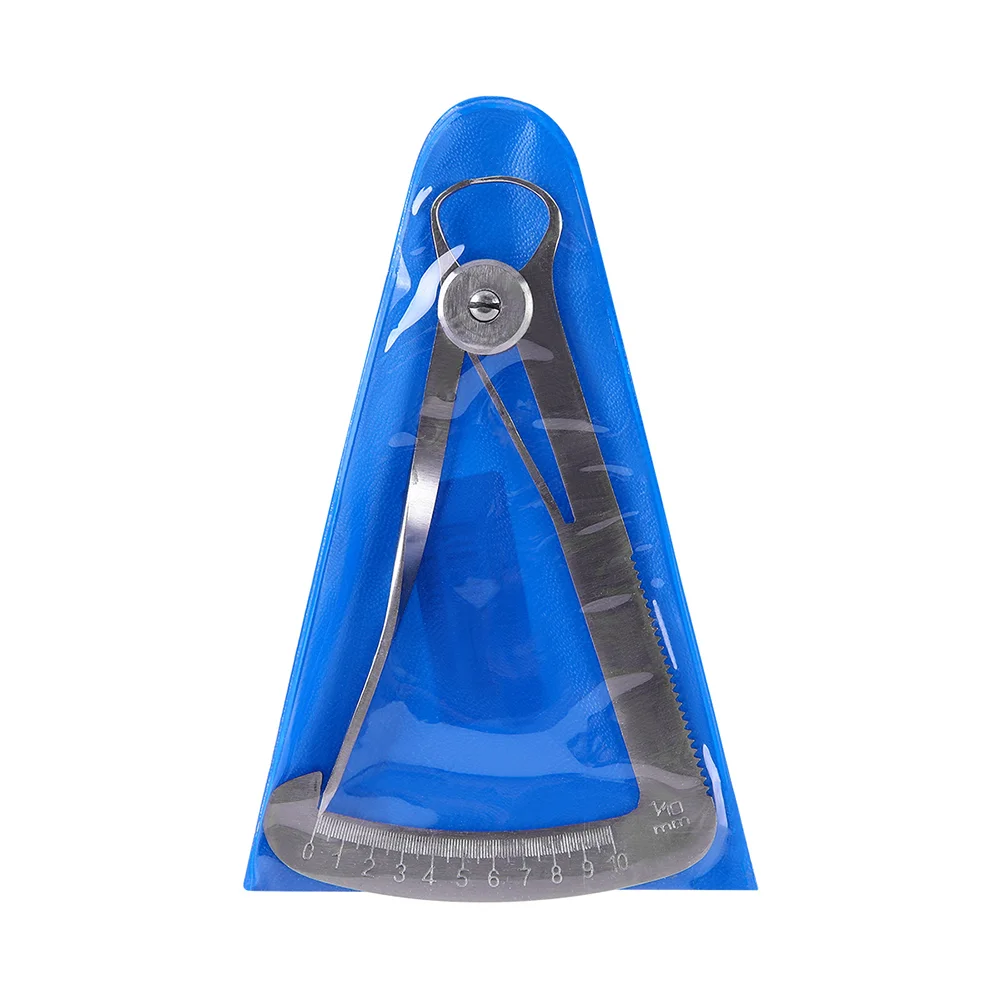 금속 왁스 치과 실험실을위한 JUMTOP 치과 게이지 캘리퍼스 스테인레스 스틸 치과 의사 금속 왁스 두께 측정 눈금자 도구