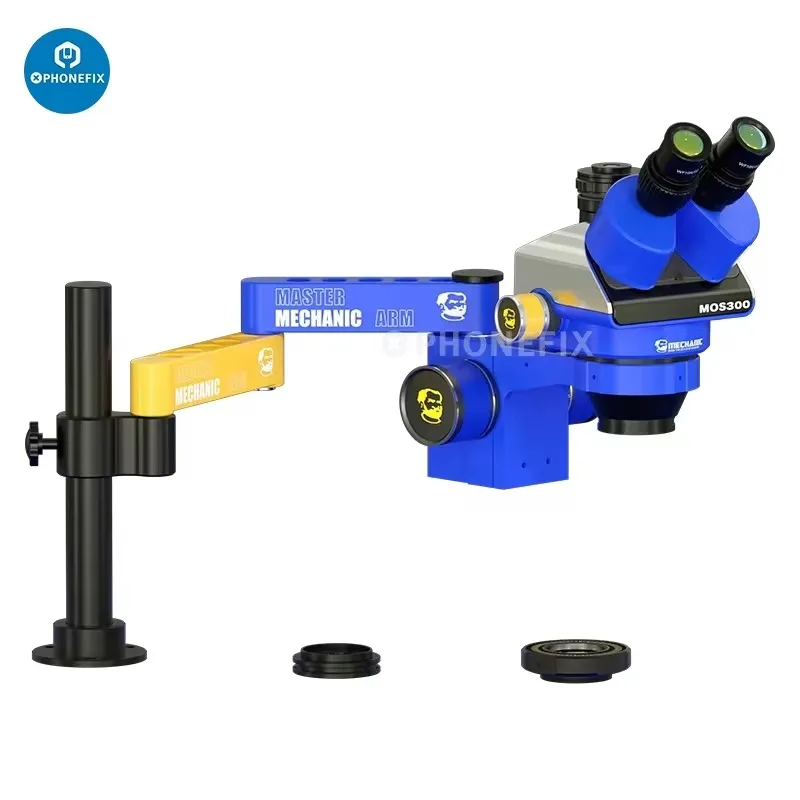 Imagem -03 - Mechanic m3 Universal 360 ° Rotary Alumínio Liga Microscópio Swing Arm Telescópico Folding Coluna Stand Solda Repair Tool