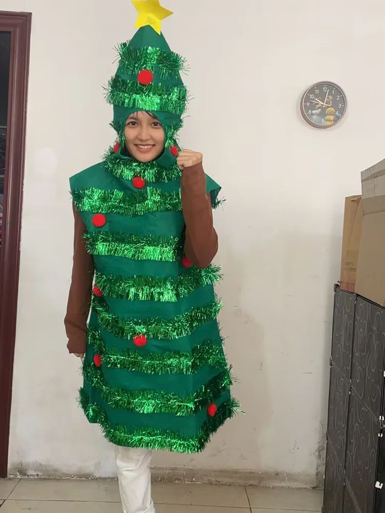 

Костюм дерева Cisas для взрослых, косплей, представление с кисточками, фестиваль, праздничный сценический наряд iny с блестками, полиэстер