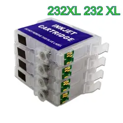 232XL 232 XL Refillable InkJet Ink Cartridge With Chip For Epson XP-5200 WF-2960 XP-4200 XP-4205 WF-2930 WF-2950 Printers Parts