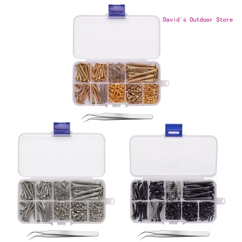 

9 Types Guitar Screw Assortment & Springs for Electric Guitar Neck Plate X3UA