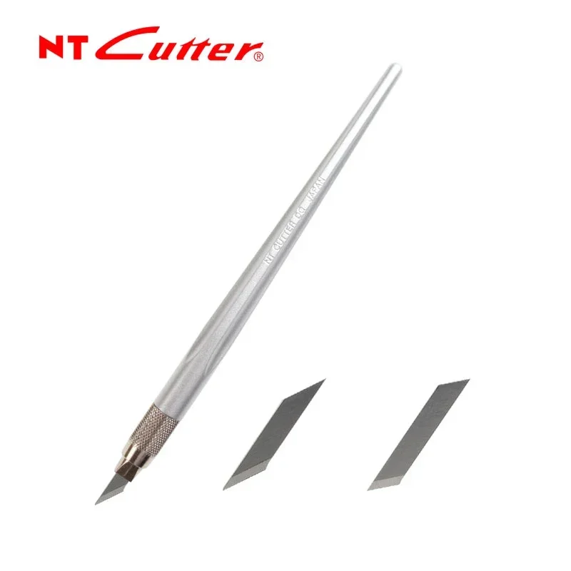 NT Cutter D-400GP Penknife for Precision Work Model Metal Holder Art Carving Knife 30/45 Degrees Spare Blade BDC-200P BDA-200P