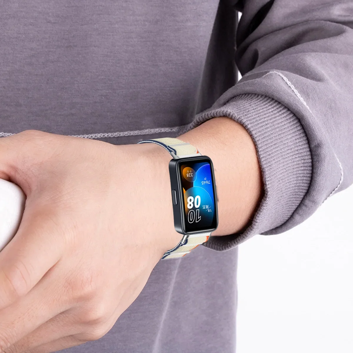 Loop Nylon Strap For huawei band 9 NFC Strap Bracelet Watchband for huawei band 8 NFC Adjustable Smart Watchband Accessories image 6