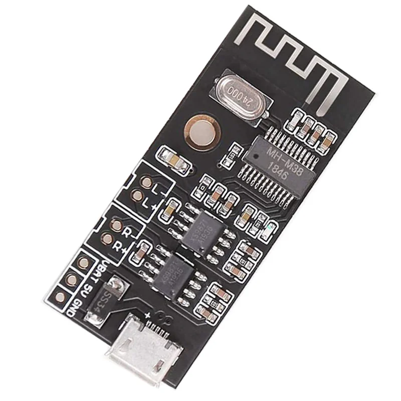 

A37T-10X Bluetooth Amplifier Board, 5W +5W Output Power, DC 3.7V-4.2V/5V Mini Bluetooth Speaker Board