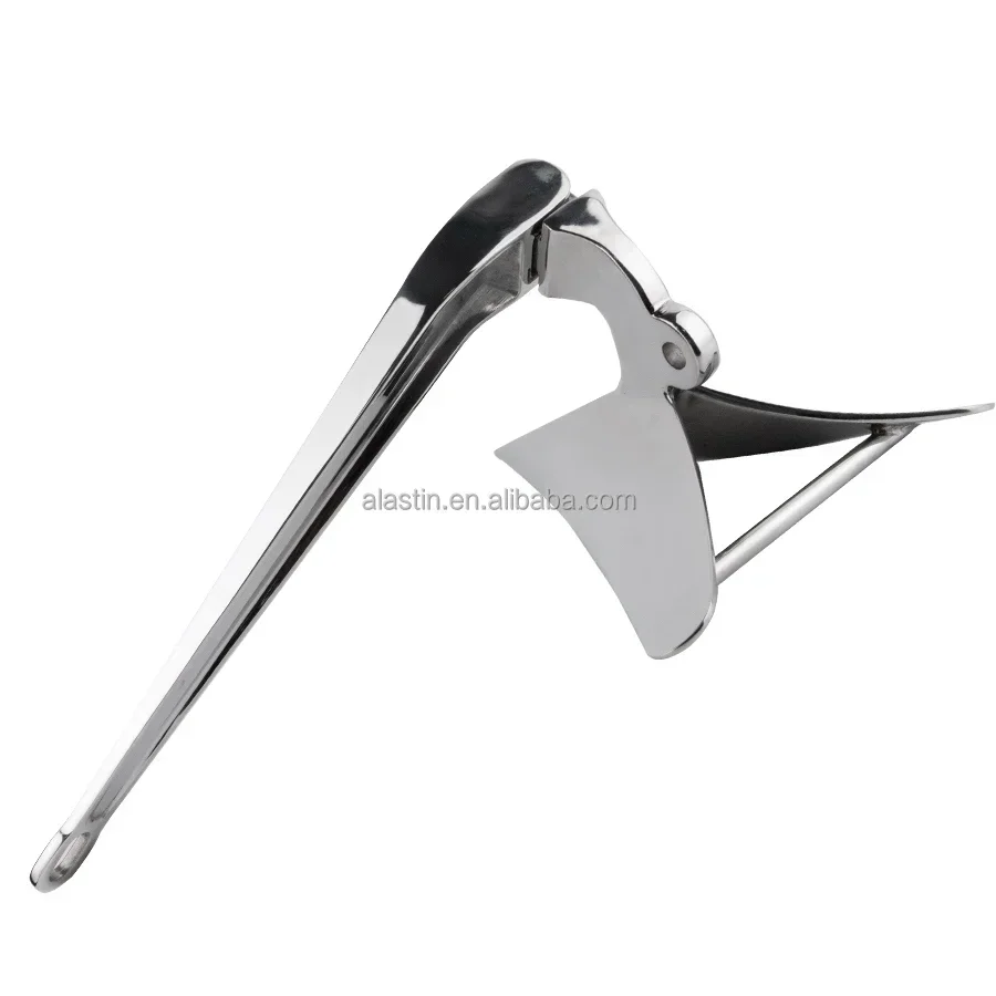 

Modern Design Accessories High Polished Marine Hardware 316 Stainless Steel Boat Swivel 15kg Plough Anchor For Boat