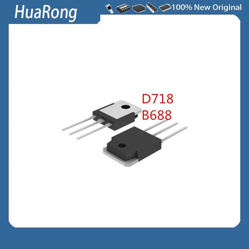 20Pcs/Lot  NEW D718 2SD718    B688 2SB688  TO-3P