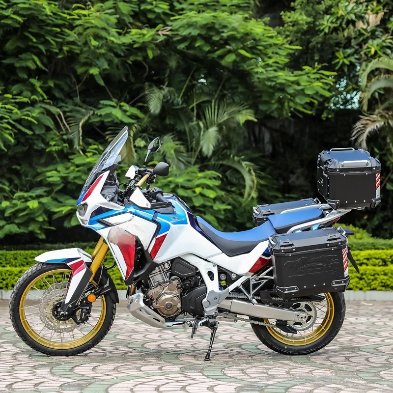 LOBOO Motorcycle Aluminum Alloy Trunk Side Luggage Case for HONDA CRF1000L/1100L Twin ADV Pannier Frame Top Box Helmet Topcase