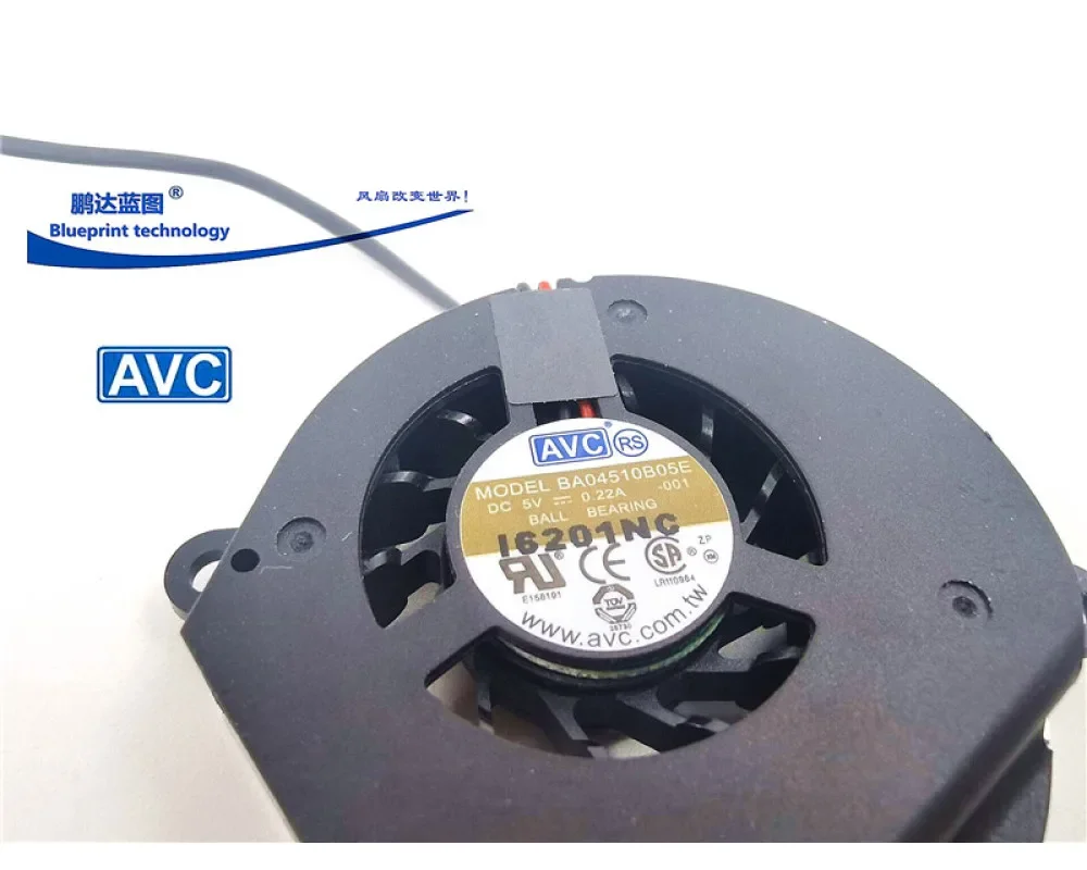 factory New Original BA04510B05E Dual Ball 5V0.22A Laptop Turbine 4710 Exhaust Cooling Fan 47*47*10mm