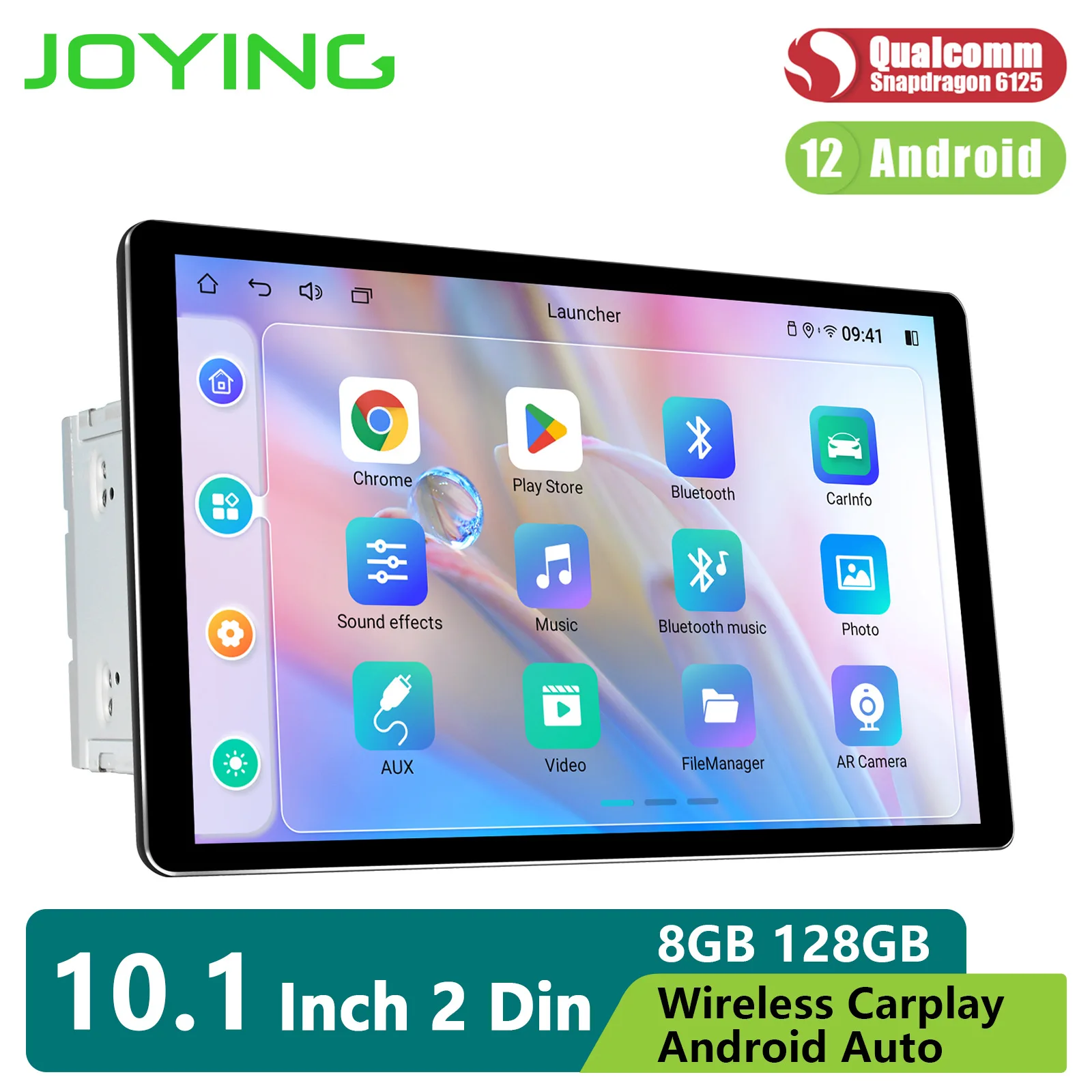 JOYING Android 12 Car Radio Stereo Car Multimedia Player With Qualcomm Snapdragon Support HDMI AR Camera With 10.1