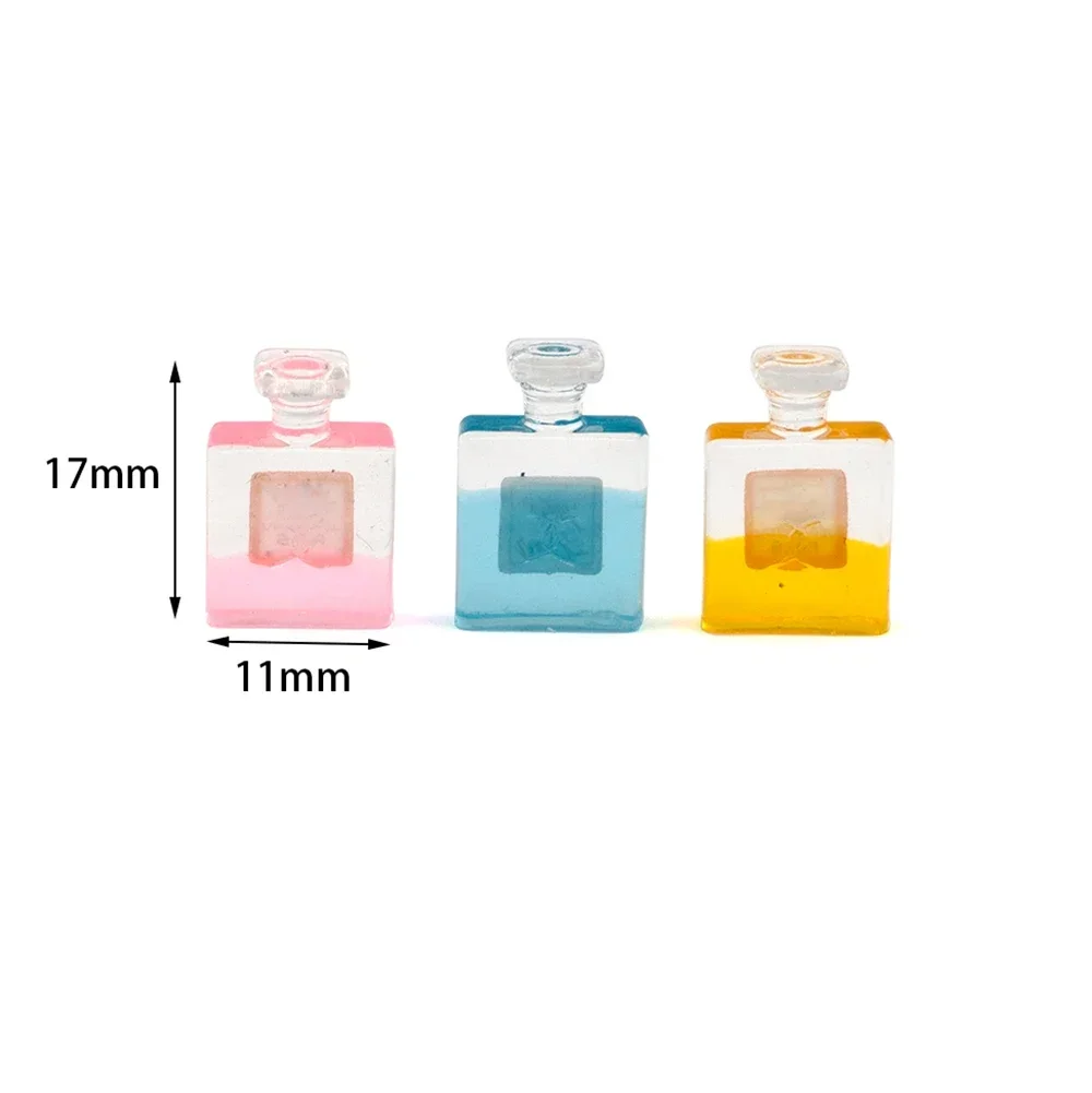 6Pcs 1/12 Doll House Miniature Resin Perfume Bottle Simulation Model Toy Mini Decorate Dollhouse Accessories