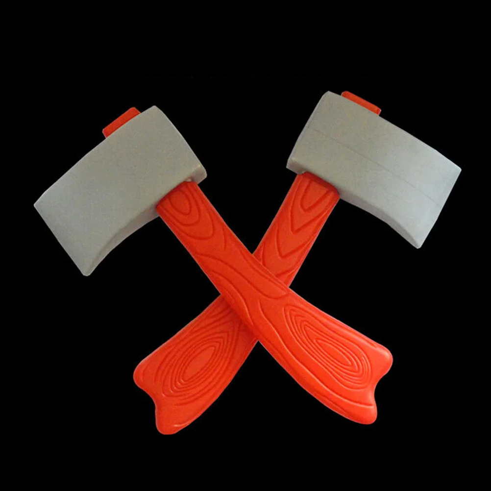 Hatchet de plástico prop alça vermelha para traje de halloween acessório crianças festa cosplay larp decoração teatral role play