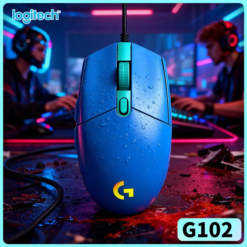 

Игровая мышь Logitech G102 с сенсором HERO 8000 DPI, 16,8 млн RGB-цветов, легкая, для быстрых игровых движений