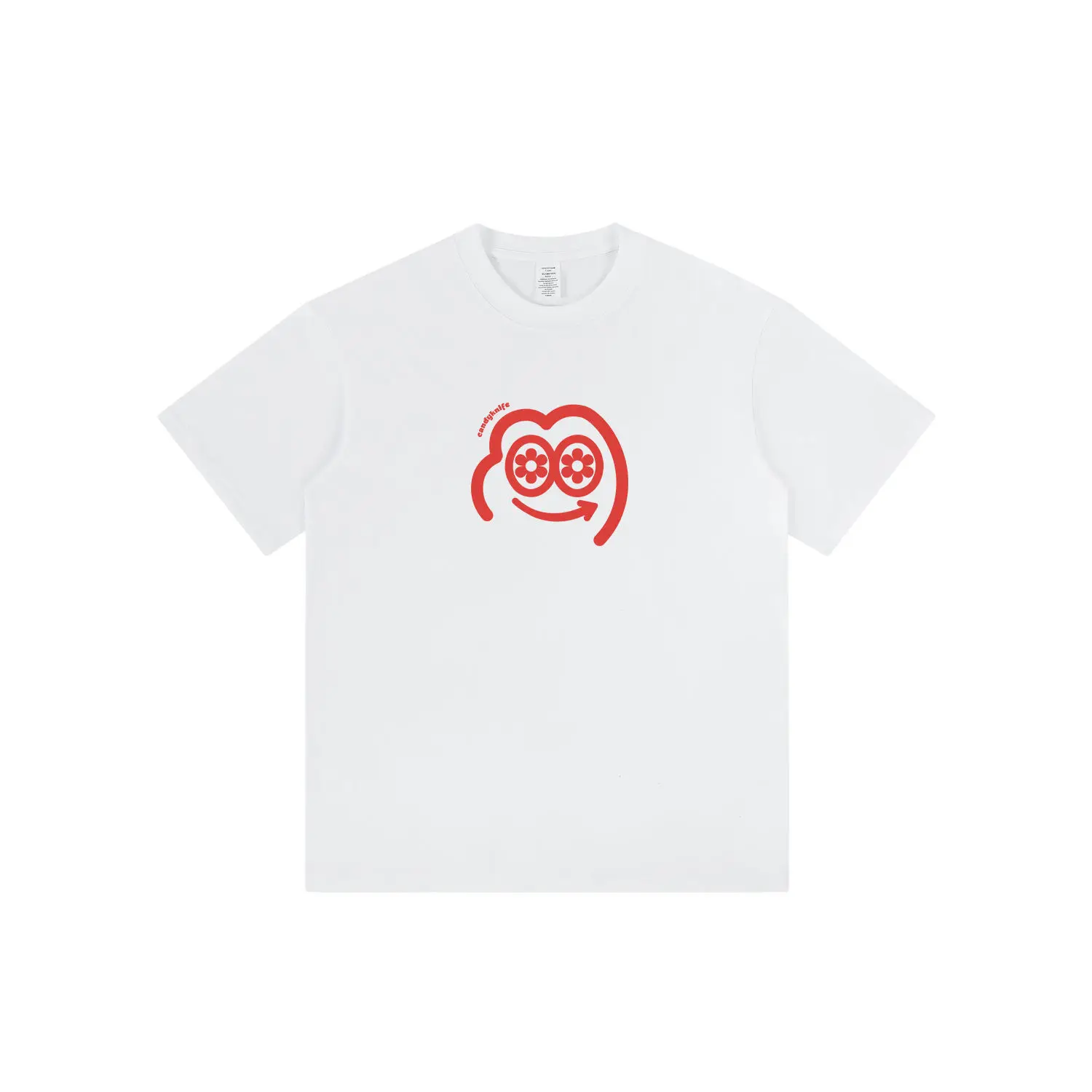 

2025 New Fun Cartoon Little Frog Printed Short-sleeved T-shirt for Men and Women INS Trendy Street Couple Retro Simple Top