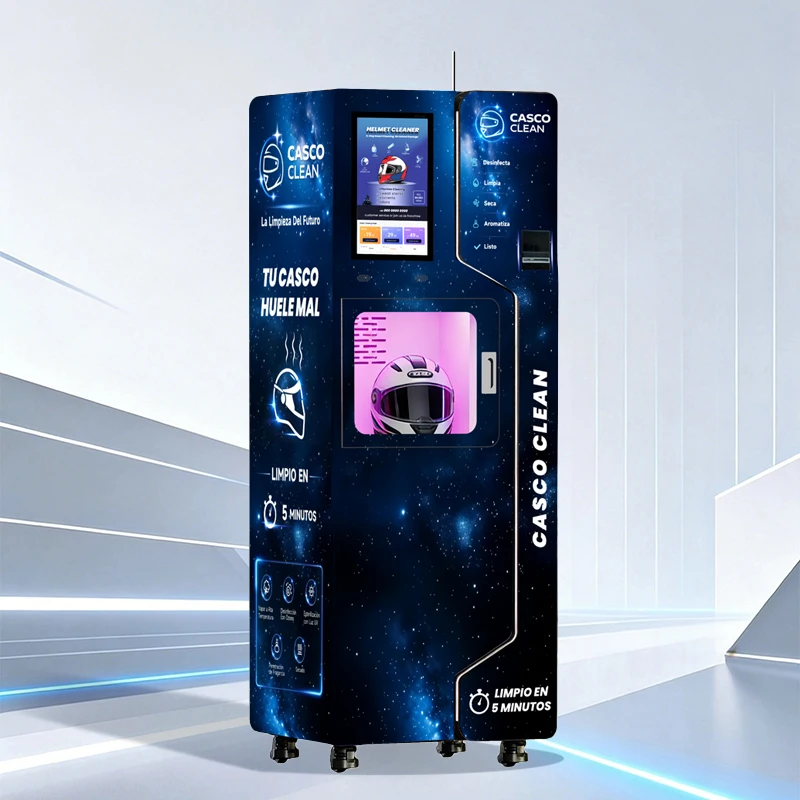 Commercial Touch Screen Automatic Helmet Cleaning Vending Machine