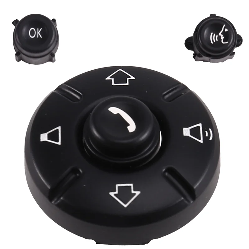 A02Q-Car Steering Wheel Control Button Multifunctional Lid For MINI Cooper F60 F57 F56 F55- Part Numbers 61319360507 61319360508