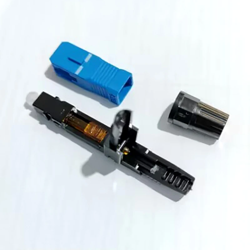 Adattatore connettore in fibra SC precaricato da 100 pezzi per FTTH/CATV, UPC/APC, bassa perdita di inserzione, terminazione rapida miglior prezzo all'ingrosso