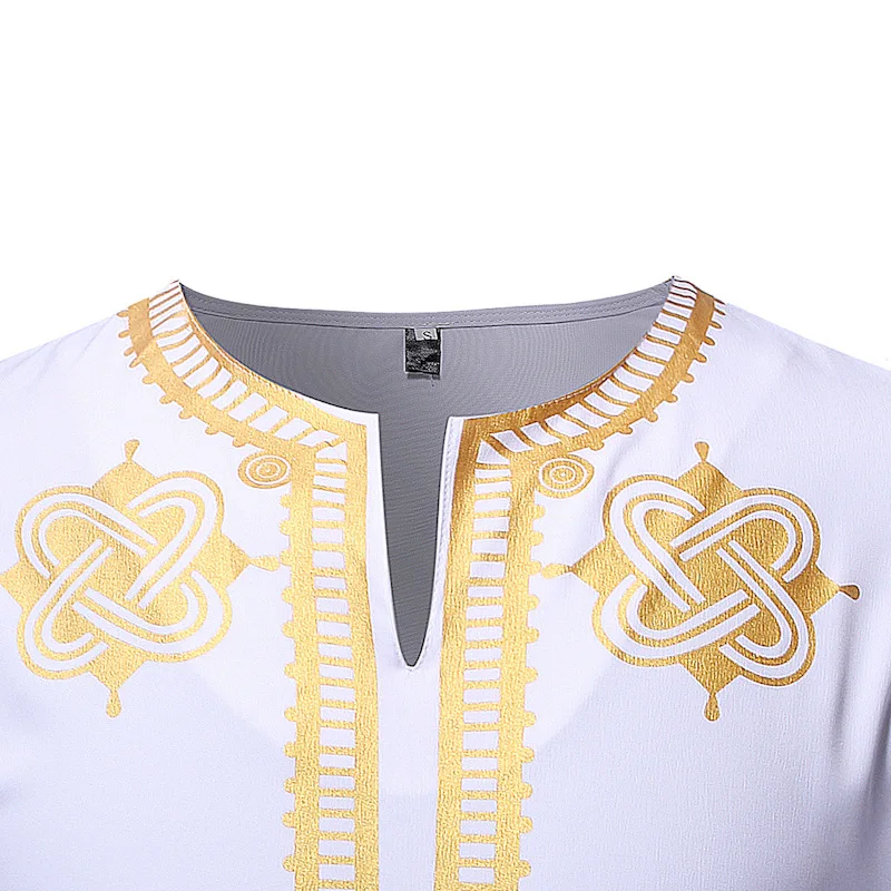 Men Black African Clothing 2024 Brand African Dashiki Print Dress Shirt Men Hip Hop Streetwear Casual Shirt Men African Clothes