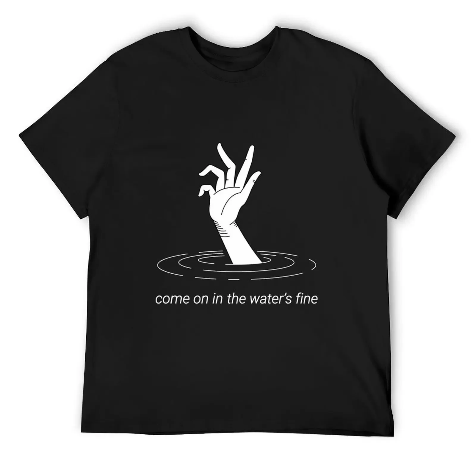 

Come on in the waters fine Bo Burnham all eyes on me white out version T-Shirt anime baggy shirts custom t-shirts mens fashion