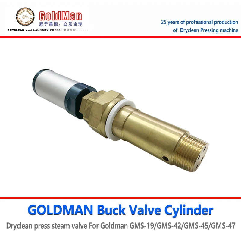 Pneumatischer Dampfventil-Körpersatz Dryclean Press Buck Dampfventilzylinder für Goldman HOFFMAN UNIPRESS Dryclean Pressmaschine