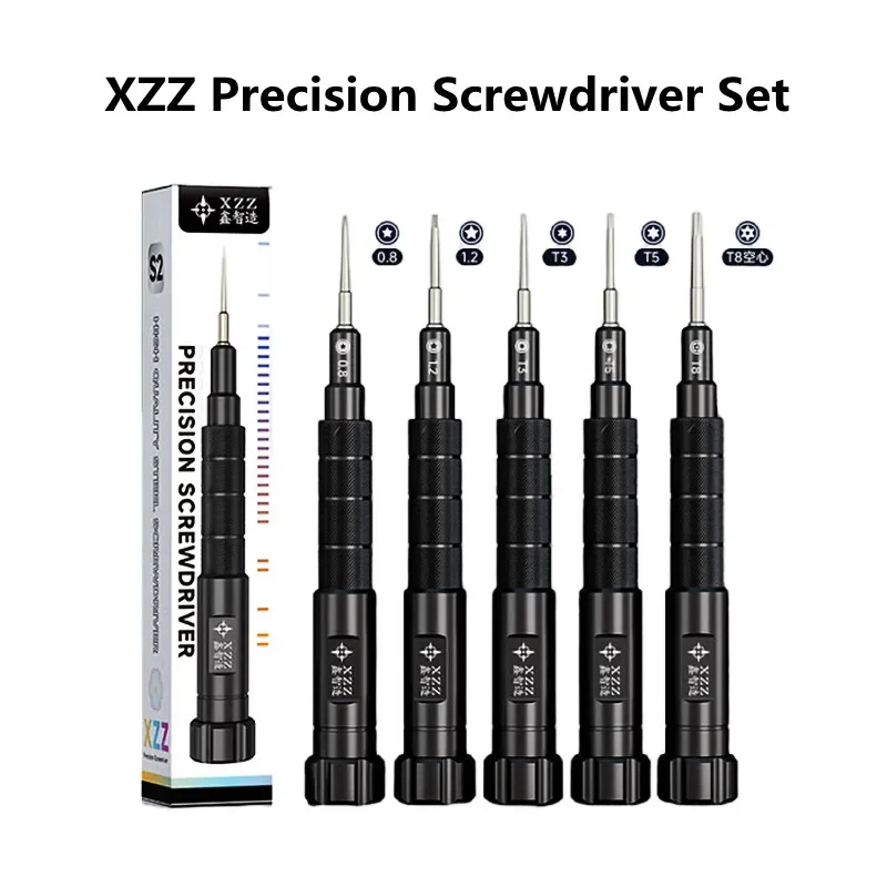 XZZ High Precision Screwdriver Set for Mac Notebook Laptop Maintenance 0.8 1.2 T3 T8 T5 High Hardness Disassembly Hand Tools