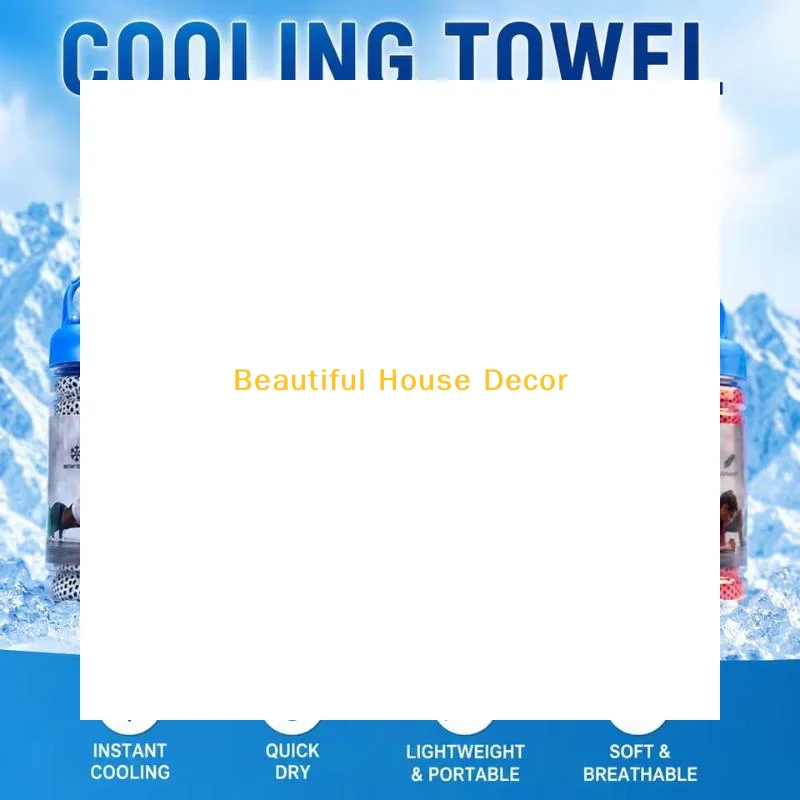~Portable Cooling Sports Towel Set Quick Dry Ice Towel With Storge Bottle Fitness Running Gym Workout Gift