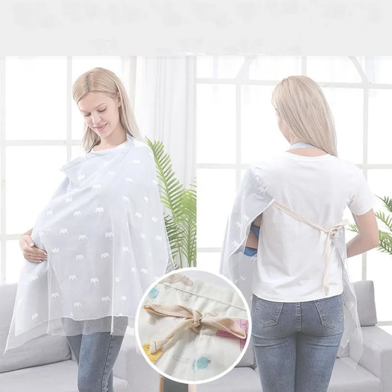 Mom Breastfeeding Towel Mother Outing Feeding Nursing Covers Breathable Cotton Nursing Cloth Baby Feeding Cover Cape Nursing Pad