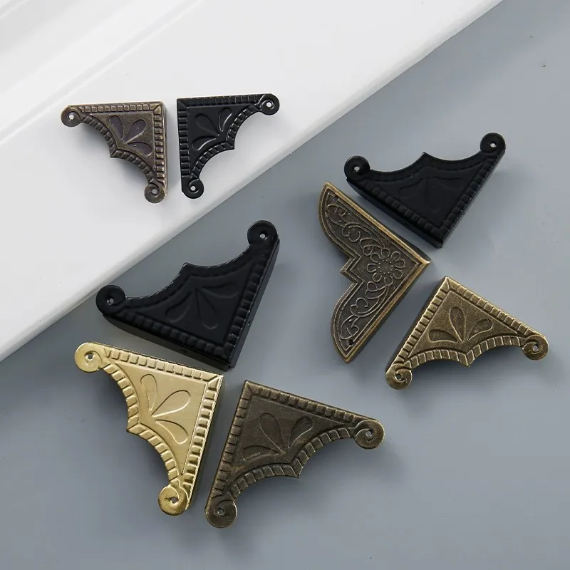 1PC Holz Box Protector Buch Album Menü Ordner Ecke Protektoren, Alte Muster Malcomputer