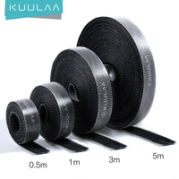 KUULAA Cable Organizer Free Length USB Cable Wire Winder for phone Earphone Holder Mouse cord protector 1m/3m/5m Cable Managemet