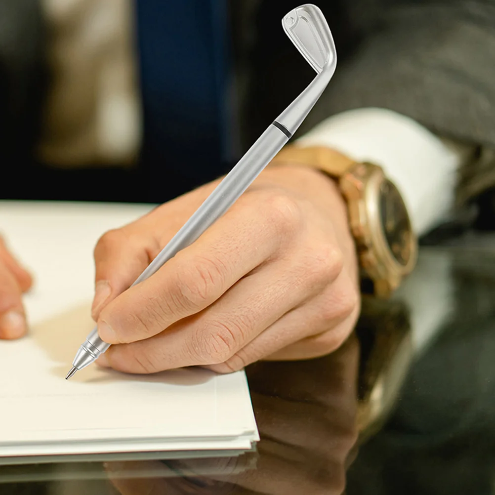 16-teiliger Golf-Kugelschreiber aus Metall, Mini-Kurs-Putter-Stift für Fans, Gedenkset, Schreibtisch, Schreibwaren, Büro, Geschenke, Studentenpreise