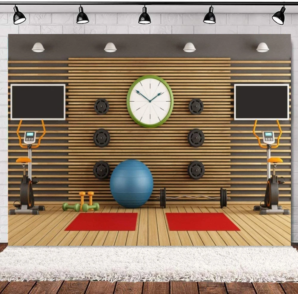 Sports Equipment Background - Фон для фотосъемки в тренажерном зале,