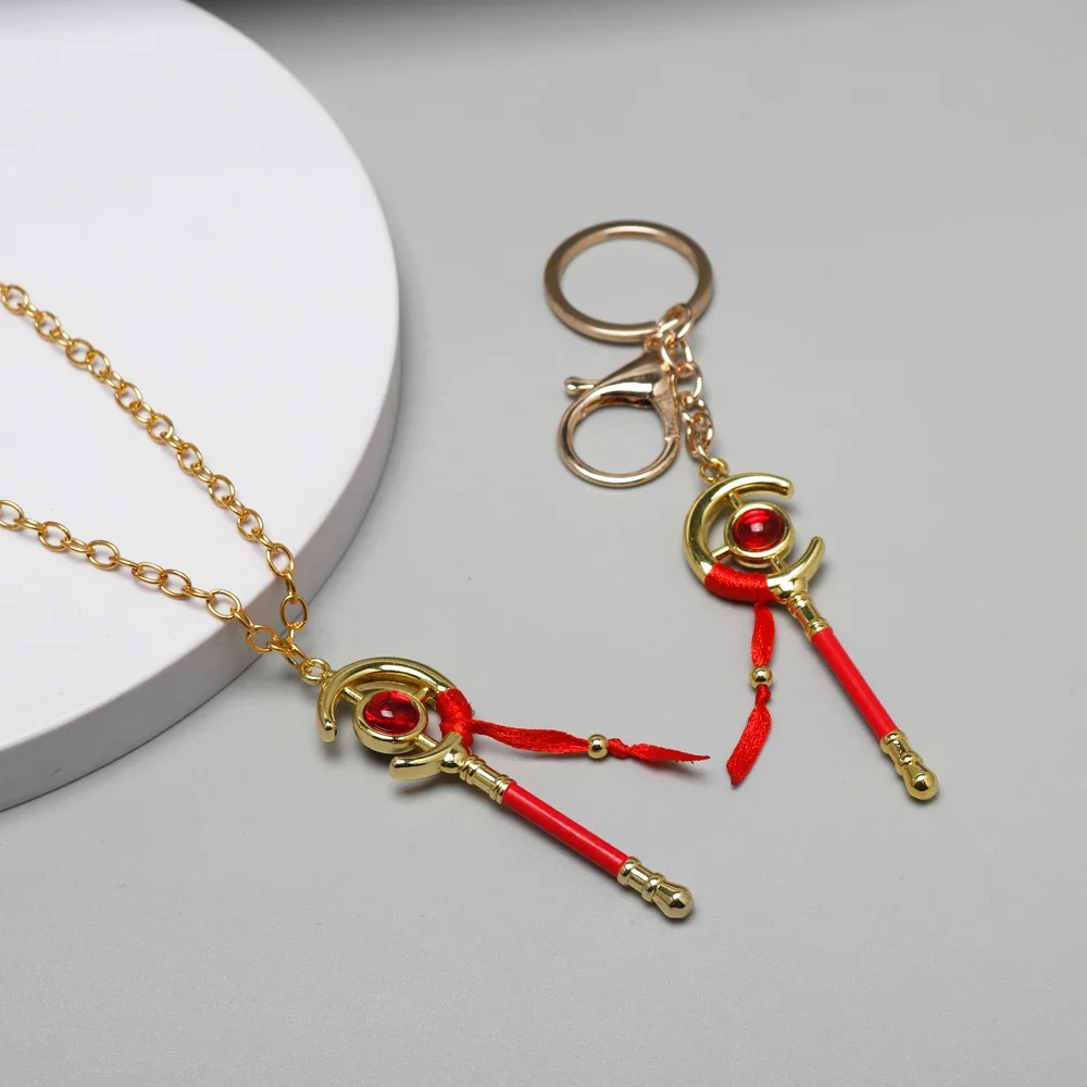 LLavero de Anime de Frieren en el Funeral, accesorio colgante para bolso, varita mágica, más allá del final del viaje