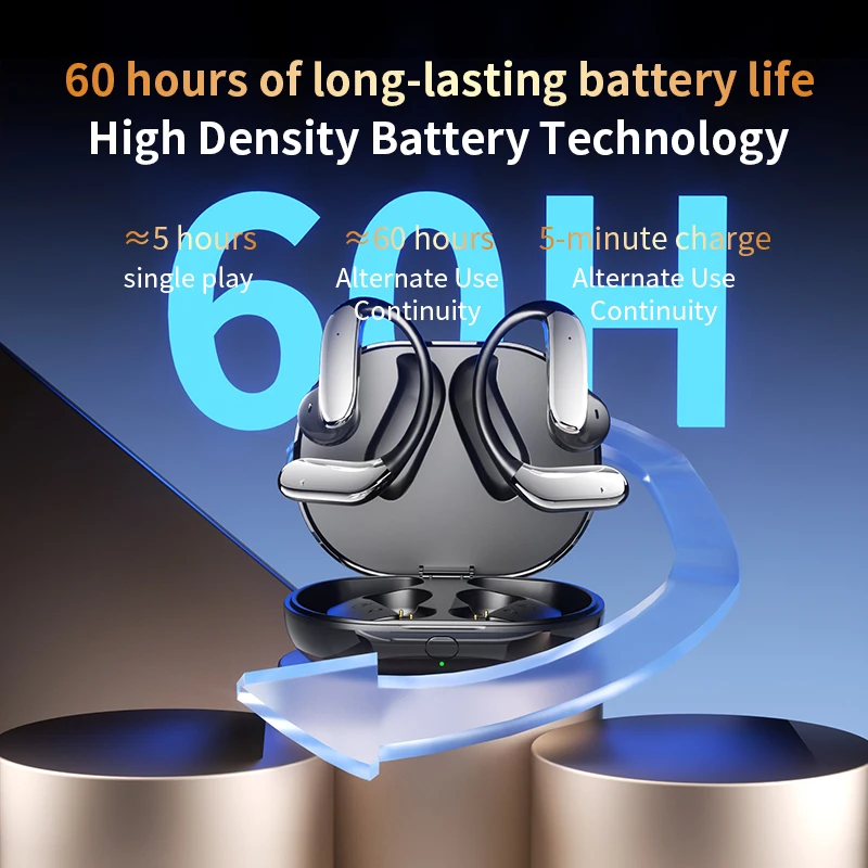 AI Vertaler Bluetooth 5.3 Koptelefoon Q102 Waterdichte Draadloze Hoofdtelefoon met ENC Ruisonderdrukkende Microfoon Voor Sport Workout Gym