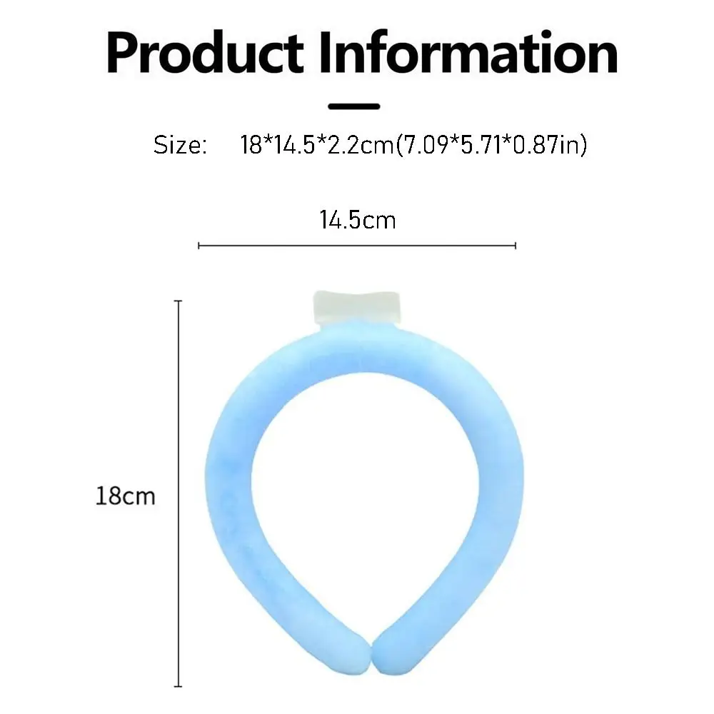 Hot Wearable Neck Cooling Tube for Summer Body Cooling Ice Ring Neck Cooler Soft Reusable Cooling Neck Wrap Outdoor Workers - view 6