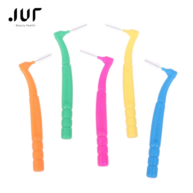 

10Pcs/lot L Shape Push-Pull Interdental Brush Orthodontic Toothpick Teeth Whitening Tooth Pick ToothBrush Oral Hygiene Care